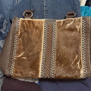 Trinity Ranch Cowhide Western Purse